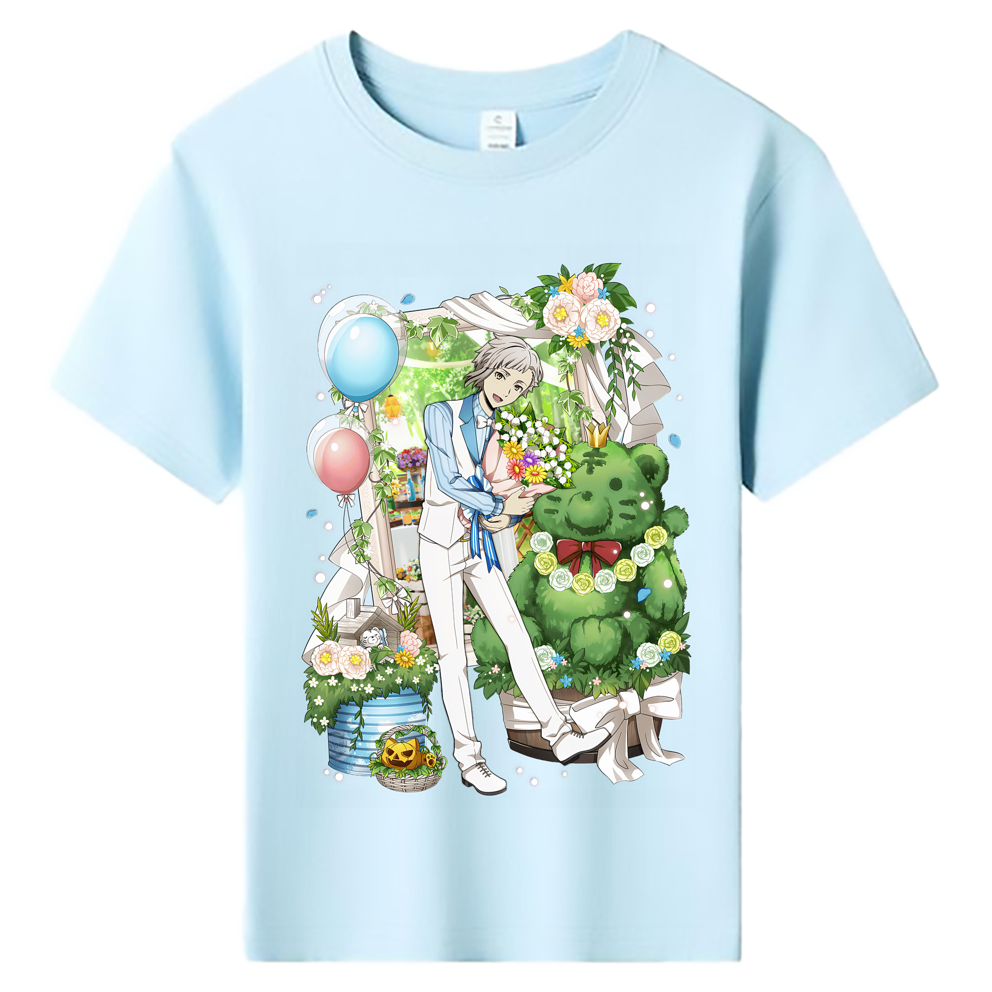 （画像用） 文豪ストレイドッグス Bungo Stray Dogs 綿100％キッズTシャツ（フロントプリント）
